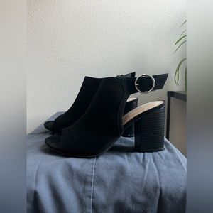 Block Heel Suede